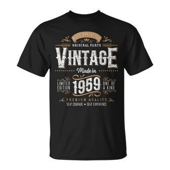 Vintage 1959 65Th Birthday Decoration 65 Year Old Men T-Shirt | Seseable CA