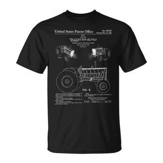 Vintage 1959 Farm Tractor Patent Prin T-Shirt | Mazezy AU