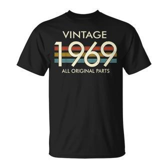 Vintage 1969 All Original Parts Was Born In 1969 T-Shirt - Monsterry UK