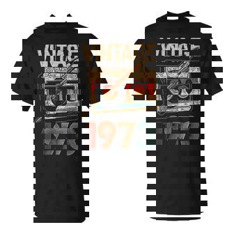 Vintage 1973 Retro Cassette Cinta Lápiz Clásico 50Th 1973 Camiseta unisex - Regaloses