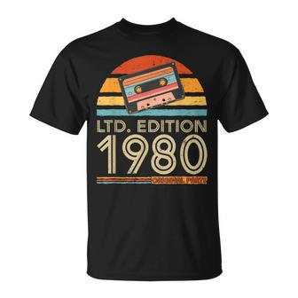 Vintage 1980 Birthday T-Shirt - Monsterry UK