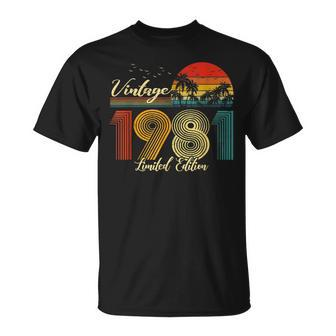 Vintage 1981 Limited Edition 39 Birthday T-Shirt - Monsterry AU