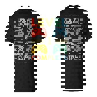 Vintage 1Er Aniversario De Boda Divertido Nivel 1 Completo Camiseta unisex - Regaloses