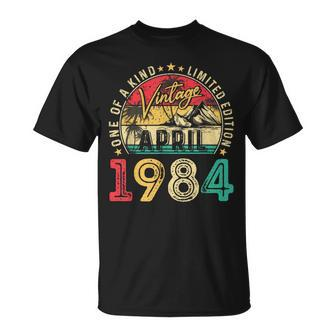 Vintage 40Th Birthday April 1984 40 Year Old Women T-Shirt | Mazezy