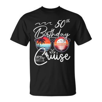 Vintage 50Th Birthday Cruise 50 Years Old Cruise Vacation T-Shirt | Mazezy
