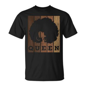 Vintage African Afro Queen Pride Melanin Black Queen Girl T-Shirt - Monsterry