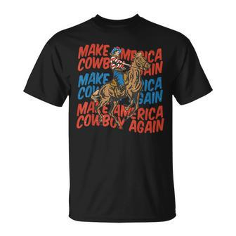 Vintage Make America Cowgirls Cowboys Again 4Th Of July T-Shirt - Monsterry AU