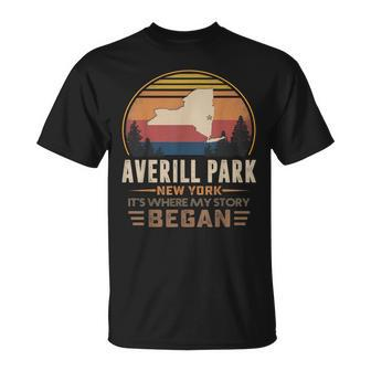 Vintage Averill Park New York Homtown My Story Began T-Shirt - Monsterry AU