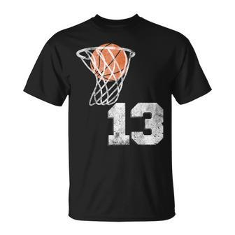 Vintage Basketball Jersey Number 13 Player Number T-Shirt - Monsterry