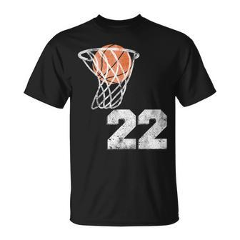 Vintage Basketball Jersey Number 22 Player Number T-Shirt - Monsterry