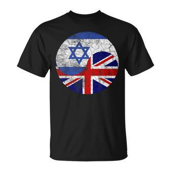 Vintage British & Hebrew Flags Uk And Israel T-Shirt - Thegiftio UK