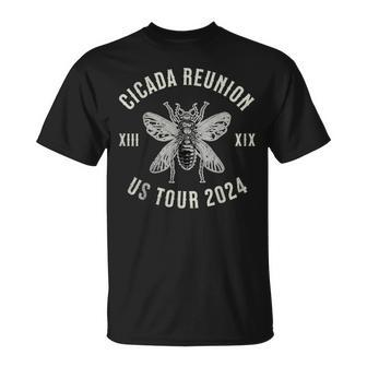 Vintage Cicada Reunion Tour 2024 Cicada Broods Xix And Xiii T-Shirt - Seseable