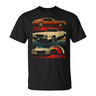 Vintage Classic Cars Many Old Vintage Cars Lovers Engines T-Shirt - Monsterry AU