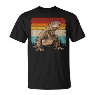 Vintage Distressed Retro Style Cool Komodo Dragon T-Shirt - Seseable