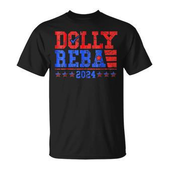 Vintage Dolly And Reba 2024 Make America Fancy Again T-Shirt - Seseable