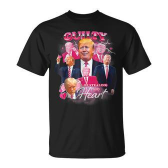 Vintage Donald Trump Shot Guilty Of Stealing My Heart T-Shirt - Monsterry AU