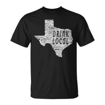 Vintage Drink Local Craft Beer Texas T-Shirt - Monsterry