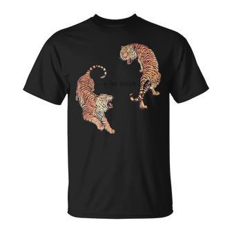 Vintage Easy Tiger Graphic Chinese Tiger Aesthetic T-Shirt - Monsterry DE
