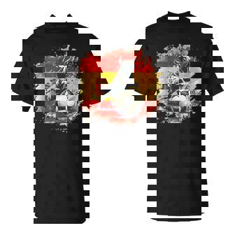 Vintage España Fan España Bandera Arte Retro Toro Camiseta unisex - Regaloses