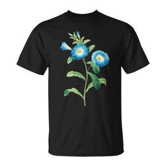 Vintage Field Bindweed Flower Illustration Plant Lovers T-Shirt - Monsterry AU