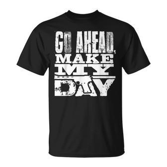 Vintage Go Ahead Make My Day 1983 American Sudden Impact T-Shirt - Monsterry CA