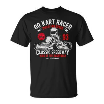 Vintage Go Kart Racer For Racing Fans S T-Shirt - Seseable