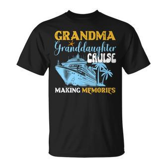 Vintage Grandma Granddaughter Cruise 2024 Memories T-Shirt - Monsterry DE