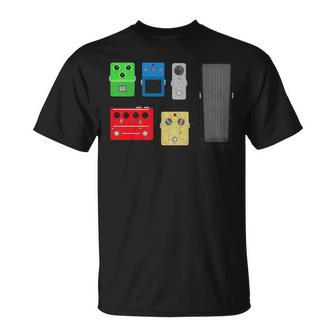 Vintage Guitar Effects Pedal Stompbox T-Shirt - Monsterry