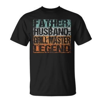 Vintage Husband Grill Bbq Grilling Father Dad Grill Master T-Shirt - Monsterry AU