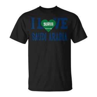 Vintage I Love Saudi Arabia Proud Flag Sport T-Shirt - Monsterry CA
