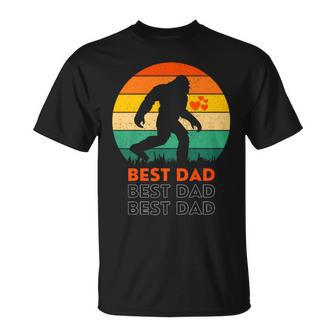 Vintage Lovers Monkey Dad Monkey Best Daddy Father's Day T-Shirt - Monsterry