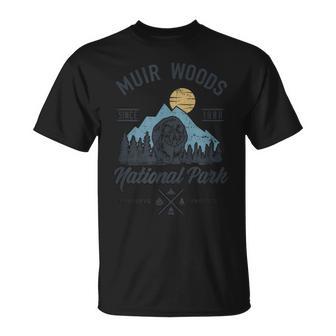 Vintage Muir Woods National Park Hiking Camping T-Shirt - Monsterry DE