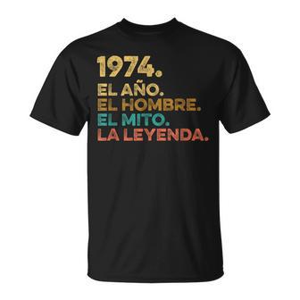 Vintage Mythos Legend – Cumpleañosintage Regalo 1974 Camiseta unisex - Regaloses