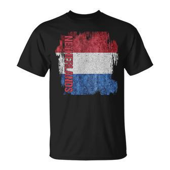 Vintage Netherlands Flag Dutch Pride Clothing Sports Team T-Shirt - Monsterry DE