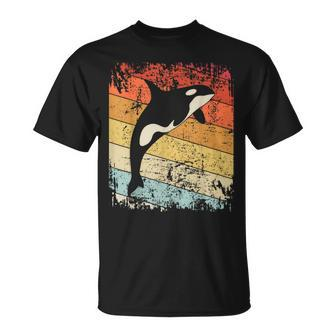Vintage Orca Whale Retro Killer Whale T-Shirt - Seseable