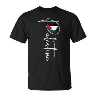 Vintage Palestine Flag Palestine Heart Palestine Trip 2024 T-Shirt - Monsterry DE