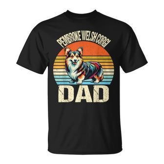 Vintage Pembroke Welsh Corgi Dad Dog Lovers Father's Day T-Shirt - Thegiftio UK