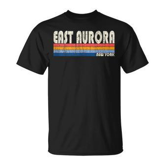 Vintage Retro 70S 80S Style Hometown Of East Aurora Ny T-Shirt - Monsterry AU