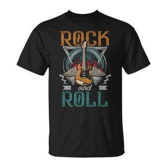 Vintage Retro 80S Rock & Roll Music Guitar Wings T-Shirt - Monsterry DE