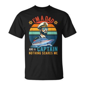 Vintage Retro I'm A Dad And Captain Father's Day Proud T-Shirt - Monsterry UK