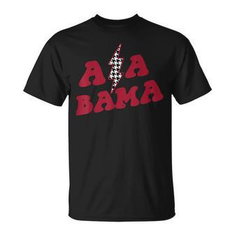 Vintage Retro Style Houndstooth Alabama Football Fans Game T-Shirt - Monsterry