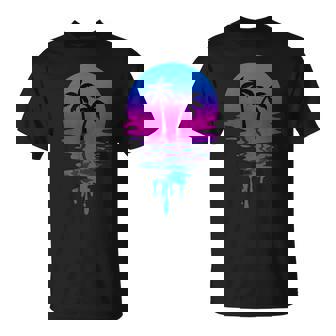 Vintage Retro Sunset Palm Tree T-Shirt - Thegiftio UK