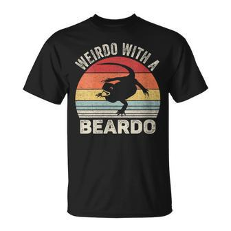 Vintage Retro Weirdo With A Beardo Bearded Dragon T-Shirt - Monsterry