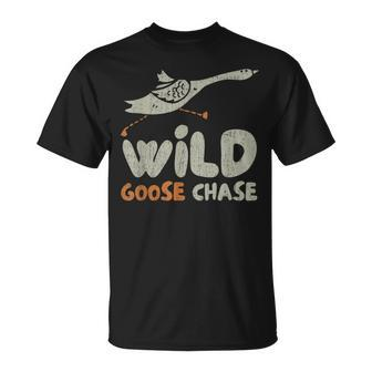 Vintage Retro Wild Goose Chase Silly Goose Goose Bumps T-Shirt - Monsterry DE