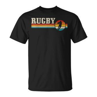 Vintage Rugby Player Sports Retro Boys Soccer T-Shirt - Seseable