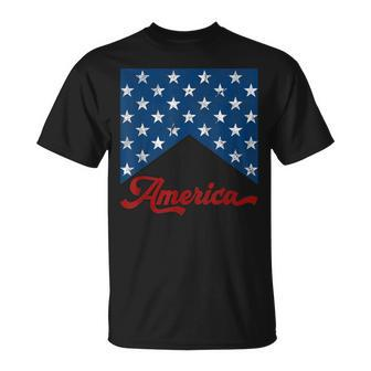 Vintage Style American Flag Independence Day 4Th Of July T-Shirt - Monsterry AU
