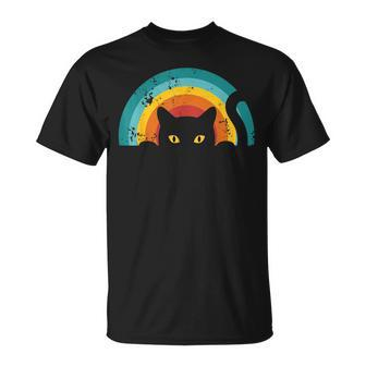 Vintage Style Cat Retro Distressed Cat T-Shirt - Monsterry