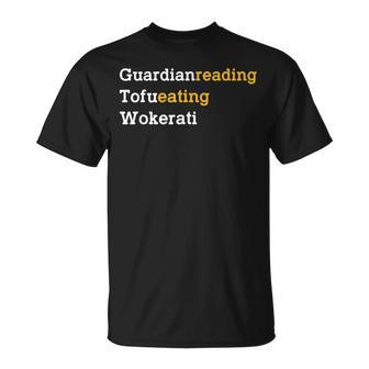 Vintage T Guardian Reading Tofu Eating Wokerati T-Shirt - Thegiftio UK