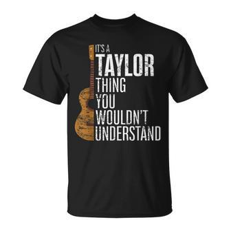 Vintage Taylor Retro It's A Taylor Thing First Name 70'S T-Shirt - Monsterry