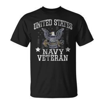 Vintage Us Navy Veteran T Usn T-Shirt - Monsterry DE